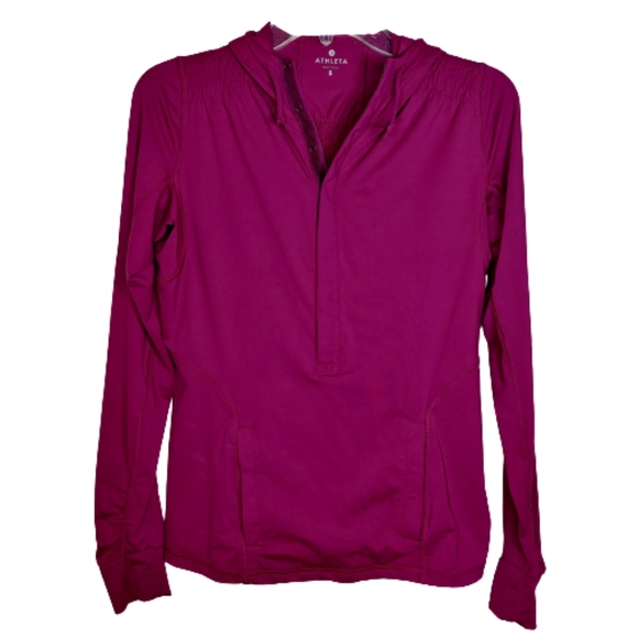 Athleta Tops - Athleta Hooded Long Sleeve Lightweight Pullover Sm